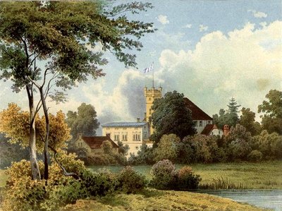 Drebkau Castle, Calau District by Alexander Duncker